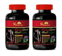Sexual Enhancement for Men - Horny Goat Weed - EPIMEDIUM 1560MG - All Natural Premium Herbal Blend - Promotes Healthy Sexual Vitality - Horny Goat Weed Complex - 2 Bottles (120 Capsules)