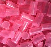 19 DRAM POP TOP Bottles Qty CASE Size Count Rx Pill Prescription Vials Crafts Coins Film Storage Medicine MMJ 420 CONTAINERS & Made in USA (100 PCS, Pink - Transparent)