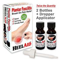 HeelAid Plantar Fasciitis New Treatment - Brush On for Heel Pain Relief - Doctor Developed -Clinically Tested - Natural Ingredients Penetrate Deep to Calm Fascia Inflammation.