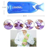Safe PVC Hot Water Bottle with Cover Keep Warm for Adult Or Child 1.0 Litre(Anti-scalding #05)