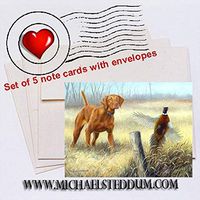 Michael Steddum Old Fence Row, Vizsla Note Card Set