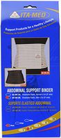 ITA-MED Men’s Breathable Abdominal/Back Support Binder AB-208: Black Medium