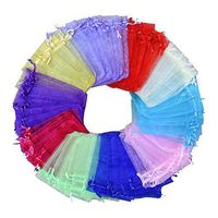 Organza Bags 4x6 inch 100pcs, Organza Drawstring Bags, Organza Drawstring Pouches, Candy Jewelry Party Wedding Favor Gift Bags by SZLhappyboy