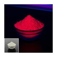 Blacklight Invisible Fluorescent Powder Pigment, Visible only at UV 365 nm Black Light Water Based (Red, 0.35 oz(10 g))