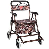 WURE Elderly Walking Aid Shopping Cart Collapsible Waterproof Cloth Trolley Large Storage Space
