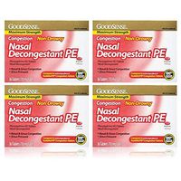 GoodSense Nasal Decongestant Phenylephrine HCl 10 mg Tablets, 36-Count per Pack (4-Packs for a Total 144 Count)