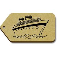 Azeeda 10 x 'Cruise Ship' 66mm x 34mm Gift Tags (TG00064233)