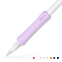 UPPERCASE NimbleGrip Premium Silicone Ergonomic Grip Holder, Compatible with Apple Pencil and Apple Pencil 2 (1 Pack, Purple)