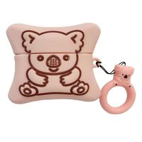 SosoJustgo2 2019 Airpods 3 Protective Case, Cute Silicone Couple Storage Case Shockproof Cover Protective Charging Case for Airpods Pro(Koala Biscuits 03)