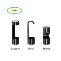 Cainda Hook Magnet Side View Mirror Set for 8mm Lens Borescope Endoscope Camera, Convenient Equipment for Wireless and USB Endoscope Microscope Great Endoscope Microscope Tools