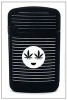 Smokemoji Jet Flame Torch Lighter Adjustable Flame Windproof Butane Refillable (Black)