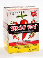 Takahi Hot Koyo Porous Capsicum Plaster, 1 Box (12 Pack, 120 Patches)