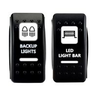 LED Light Bar and Backup Light Rocker Switch for UTV Polaris Ranger RZR Can Am Commander 800 1000 Maverick 1000R