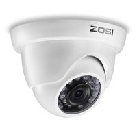 ZOSI 1080P 4-in-1 TVI/CVI/AHD/CVBS Security Surveillance CCTV HD Camera Outdoor Weatherproof Day Night Vision 65ft IR Distance White for HD-TVI, AHD, CVI, and CVBS/960H Analog DVR System (White)