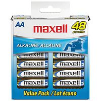 Maxell 723443 - LR648B Alkaline Batteries (AA; 48 pk; Box), New