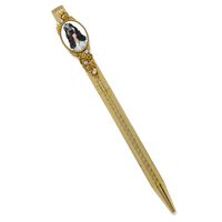 Gold-Tone Cocker Spaniel with Crystal Refillable Ballpoint Pen