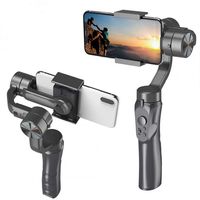 MOGOI 3-Axis Gimbal Stabilizer, Handheld Motorized Stabilizer with Sport Inception Mode Face Object Tracking, Universal 360 Degree Rotation Smartphone Stabilizer for Vlog Youtuber Live Video Record