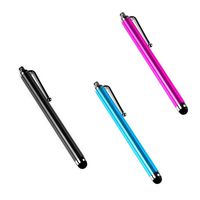 Importer520 3 Pack of Black Blue Pink Stylus Universal Touch Screen Pen for HTC One SV (Boost Mobile, Cricket)