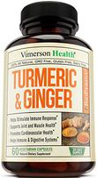 Turmeric Curcumin with Ginger, Bioperine. Occasional Joint Pain Relief, Supports Inflammatory Response, Plant-Based Antioxidant, Healthy-Aging, with 10 milligrams of Black Pepper. 60 Capsules