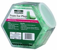 3 x Safety Works 10059484 Expandable Foam Ear Plugs in Counter Display, 100-Pair