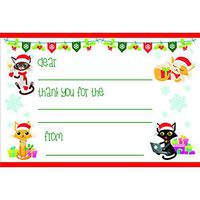 Holiday Cats Kid's Thank You Postcards (10)