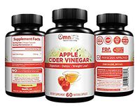 100% All-Natural Apple Cider Vinegar Capsules – Pure & Potent 1250 mg – Extra Strength Detox, Digestion, Weight Loss Support and Natural Metabolism Booster – 60 Veggie Caps