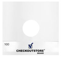 CheckOutStore (200) Paper Record Inner Sleeves with Hole for 12" LP Vinyl 33 RPM Records (Standard)