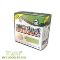 Maple Hill Dryer Balls set of 4 Outdoor Fresh Scent (100% Domestic Wool, X-Large, Handmade in the USA, Eco-Friendly, Natural Fabric Softener Eliminates Dryer Sheets)