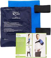 NatraCure Universal Large Gel Cold Pack Ice Wrap - 717-RET - Reusable Ice Compress with Straps for Shoulder, Back, Knee, Hip, Elbow, Ankle - Pain Relief of Injuries, Swelling, Aches, Bruises, Sprains