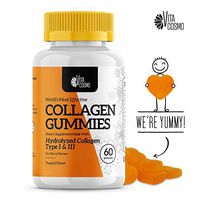 Collagen Gummies for Men & Women - Hydrolyzed Marine Collagen Type I & III - for Healthy Hair, Skin, Nails, Bone Loss, Anti-Aging - Gelatin-Free
