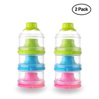 Accmor Baby Milk Powder Formula Dispenser, Non-Spill Stackable Snack Storage Container, BPA Free,3 Feeds (2 Pack)