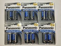 12Pc Size C Panasonic Batteries Super Heavy Duty Power Zinc Carbon