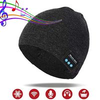 Wireless Beanie Hat with Bluetooth Headphones for Men Gifts, Unisex Knit Cap Stocking Stuffers Christmas Birthday Gift for Outdoor Winter Sports, Skiing, Running, Skating, Women and Teen