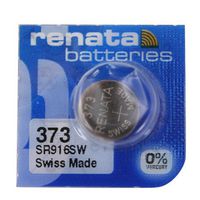 Renata Battery 373 Sr916Sw Silver 1.55V Swiss Made