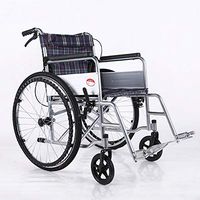 Wheelchair Medical Equipment Household Light Transport Folding Portable Elderly Disabled Manual Wide for Adults Elderly