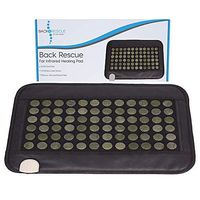 Back Rescue Infrared Heating Pad, Fast Pain Relief, The Best Heating Pad You Can Buy, We Use Real Jade 78 Stones, Not A Cheap Cloth Pad, 16" x 24", FDA Cleared, 1 YR Warranty, Carry Bag