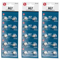 (3-Pack) 10pk Alkaline 1.5V Watch Battery Also Known As SG7, SP395, SP399, SR57, SR57H, SR926, SR927, SR927SW, SR927W, SR927W/SW