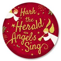 Newborn King Christmas Envelope Seals - Set of 72 Holiday Envelope Stickers