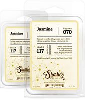 Shortie's Candle Company Pure Jasmine Wax Melts Multi Pack - 2 Highly Scented Bars - Made with Essential & Natural Oils - Flower & Floral Air Freshener Cubes Collection