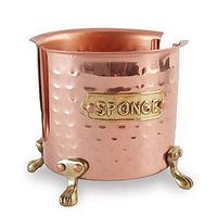 Copper Sponge Caddy, 4" x 4".