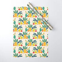 Society6 Wrapping Paper, Pack of 5, Fruits by Picomodi