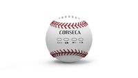 CORSECA Baseball Bluetooth Speakers, Wireless Portable Bluetooth, 5W Superior Sound with Handcrafted Leather-Feel, Stereo Pairing for Surround Sound, for Sports, Travel, Shower, Beach, Party (White)