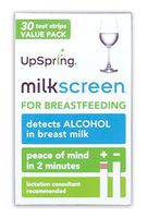 UpSpring Baby Milkscreen Breastmilk Alcohol Test Strips, 30 Count Value Pack, at Home Test Detector for Alcohol in Breast Milk with Easy to Read Test Strip Results