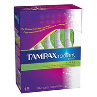 Tampax Radiant Sup Unscnt Size 16ct Tampax Radiant Sup Unscnted 16ct
