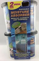 2 pack Moisture Absorber with charcoal Activated Odor Eliminator, Reduces Humidity and