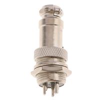1Pair GX16 Panel Mount Circular Aviation Connectors Plug Metal Plug Socket, Heavy Duty - GX16-3 Pin