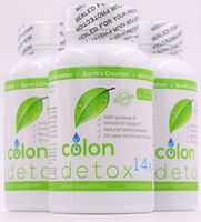 Colon Detox 14X | 14 All Natural Herbs, Including: Aloe Ferox and Cascara Sagrada | All Natural Blend Includes Probiotics | 100 Caps (3)