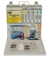 First Aid Only (6120) ANSI Plus #50 207 Piece Steel Case First Aid Kit with Wall Mount, 9.5" Height x 9.5" Width x 2.75" Depth