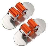 Mop Broom Holder limmyun Self Adhesive Wall Mounted Bathroom Storage Organizer, Oval