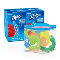 Ziploc Freezer Bags, Double Protection with Easy Open Tabs, Quart, 30 Count, Pack of 4 (120 Total Bags)